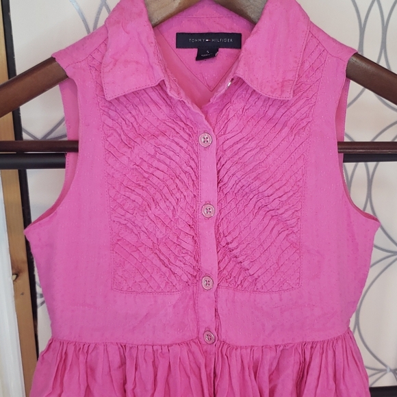 Euc Tommy Hilfiger girls size 5 pink dress - Picture 3 of 5